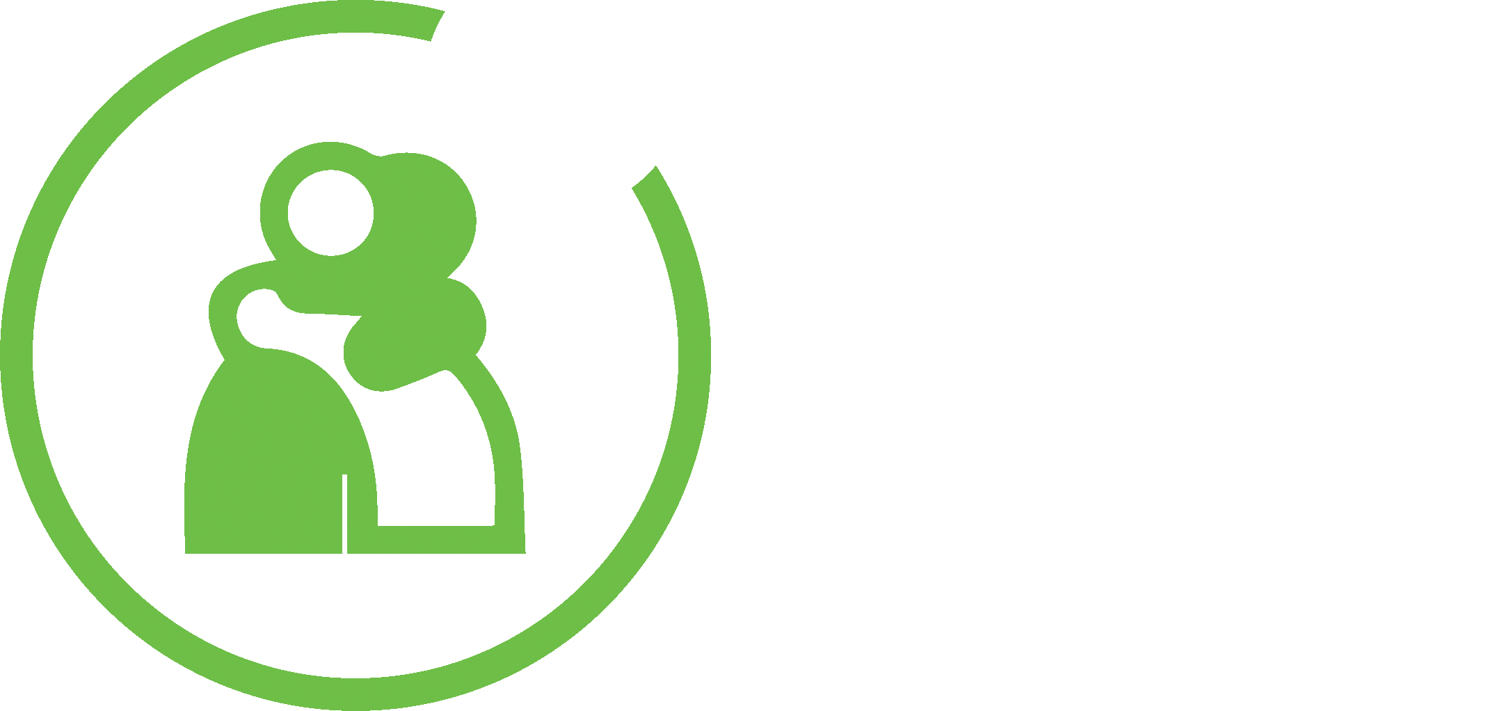 Embrace logo White text