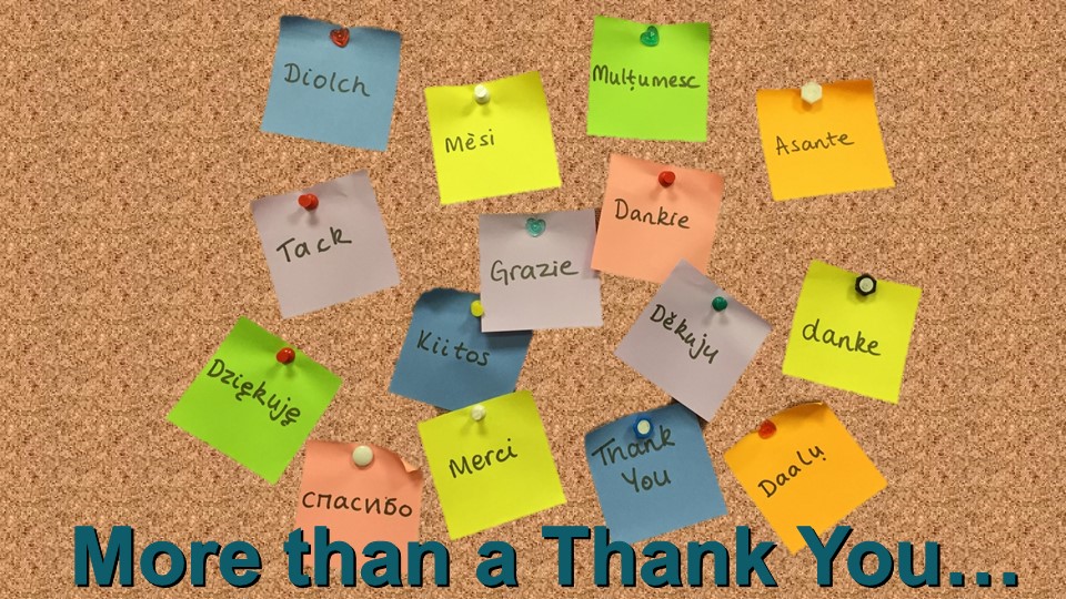 More than a thank you